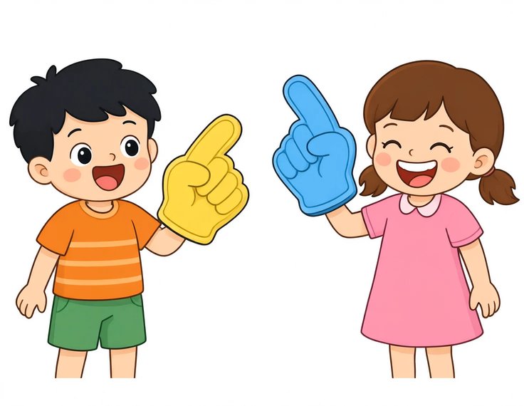 Cheering Kids printable